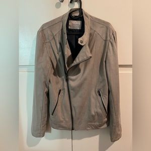 Faux suede Moto jacket